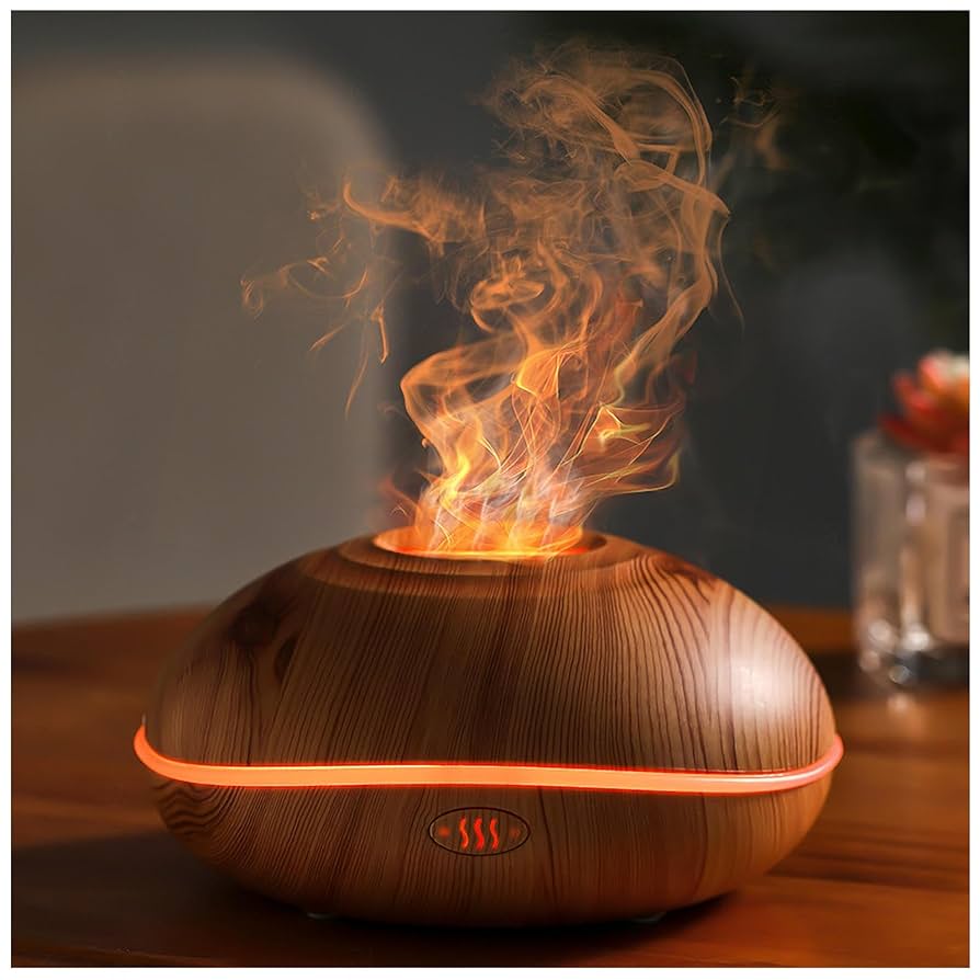 Amazon.co.jp : アロマディフューザー 炎 7種類の炎エフェクト